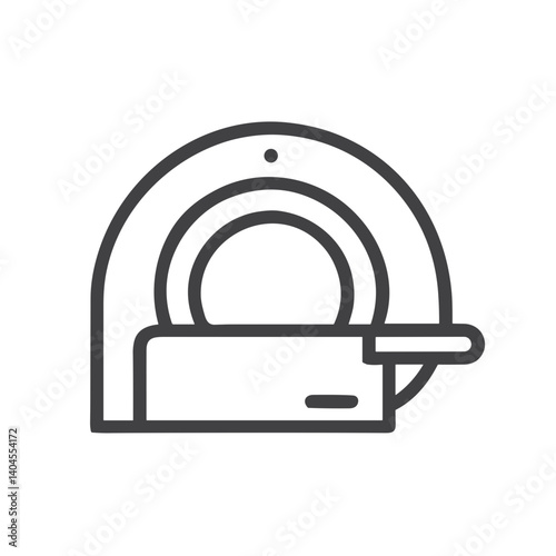 MRI Machine Icon for Radiology Websites, Hospital Navigation, Medical Equipment Catalogs, Healthcare Applications and Patient Information Materials