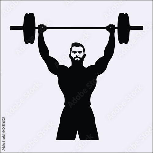 Silhouette of CrossFit, Intense Workout