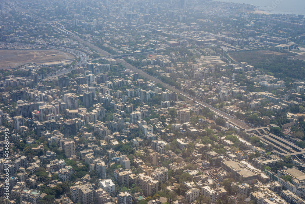 India, Maharashtra, Mumbai, a view of a city