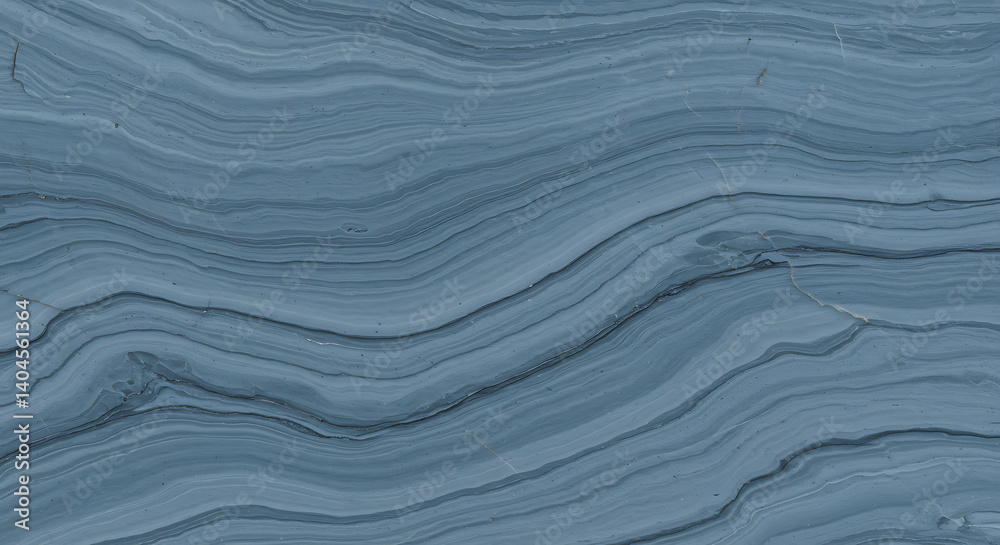 Fototapeta premium Serene Steel Blue Marble Texture: Swirling Elegance AI Generated