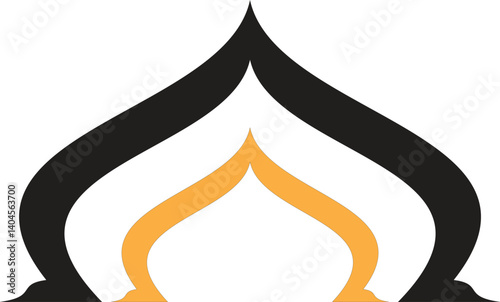 
Islamic mosque icon logo design 