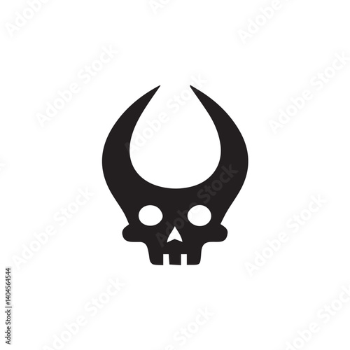 vector illustration of skull
