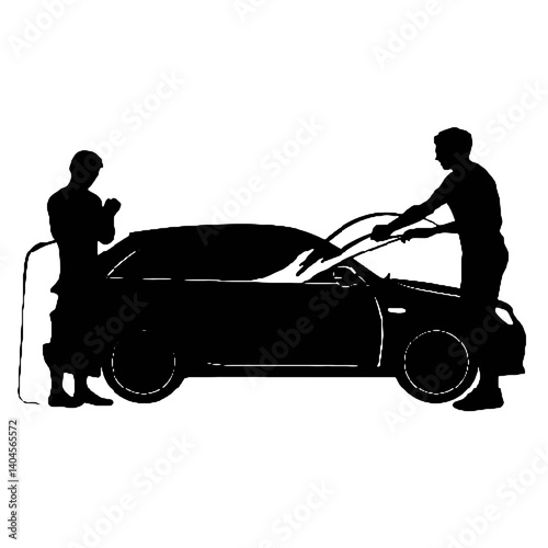 car Wash Silhouette 