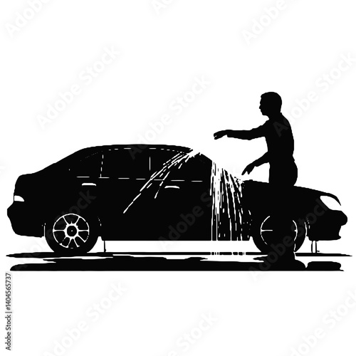 car Wash Silhouette 