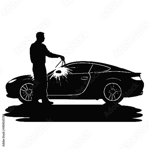 car Wash Silhouette 
