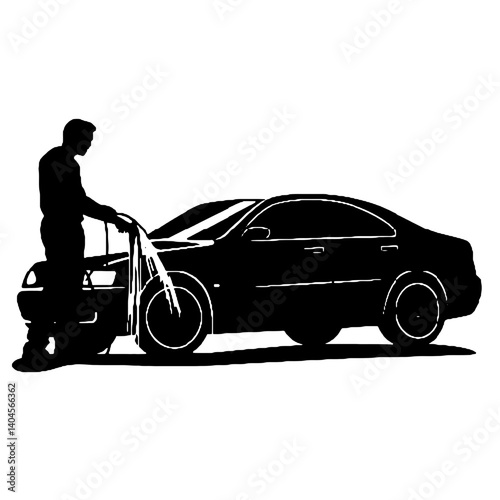 car Wash Silhouette 
