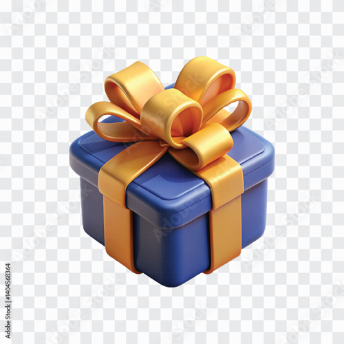 3D Present Box Render | Gift Box Icon | Holiday Celebration Design