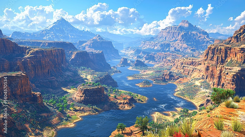 Fototapeta premium Canyon landscape