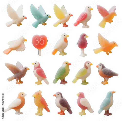 Flying animals, birds, birds of prey, biscuits, desserts, Dim sum, jelly