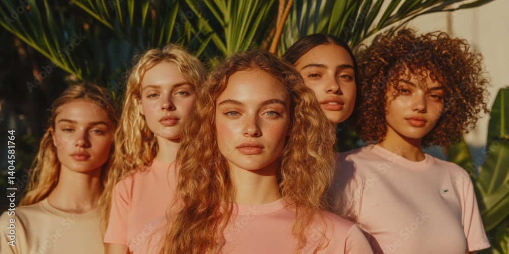 custom made wallpaper toronto digitalInclusive Beauty Revolution Gen Z Diversity Empowerment in Soft-Toned Athleisure - Authentic Representation and Empowering Wellness Narrative
