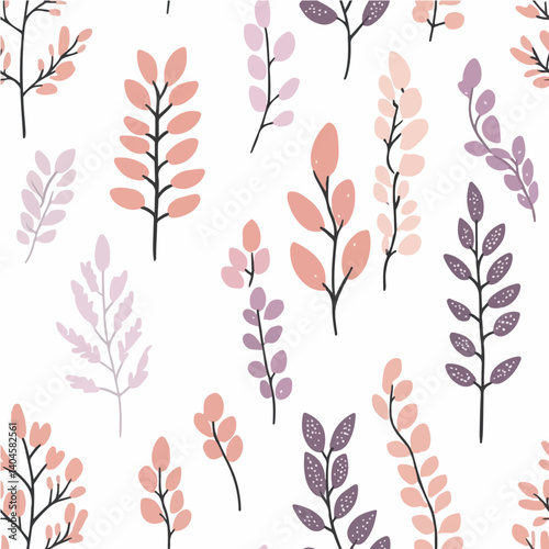 Amaranth pattern.Exquisite vector vegetable patterns. 