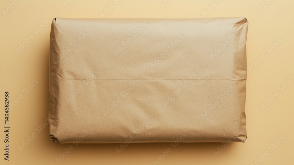 Beige package, top view Beige package, top view