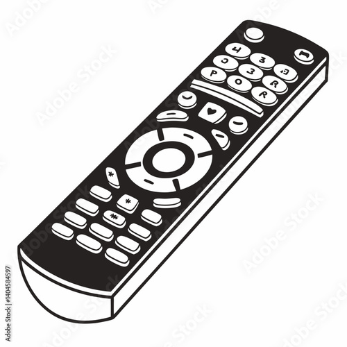 black remote control
