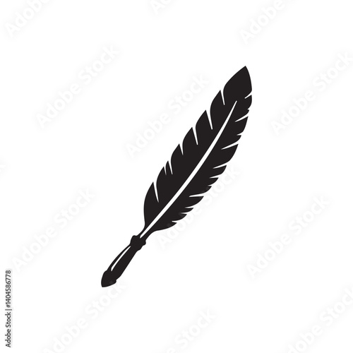 feather pen and ink