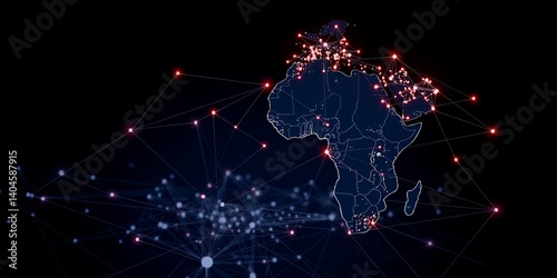 Global Network Connections Showing Africa s Digital Infrastructure Development