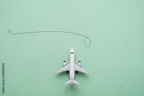 A Miniature Airplane Model Embarking on a Journey photo