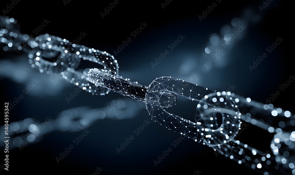 Abstract Chain Link Closeup Abstract Chain Link Closeup