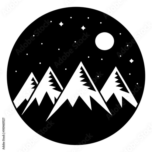 Mountain man vector silhouette collection