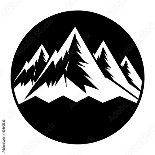 Mountain man vector silhouette collection