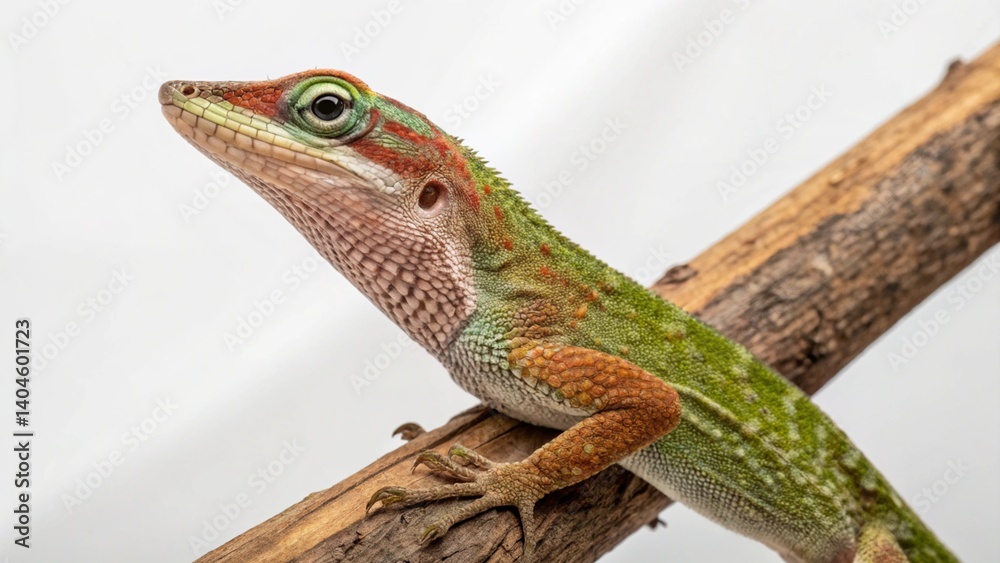 Obraz premium Anole Lizard on studio background 