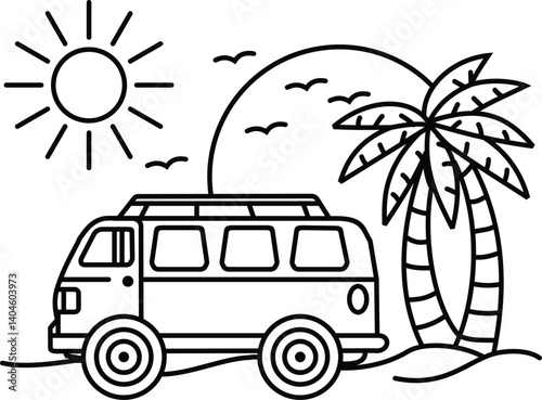 car on the beach