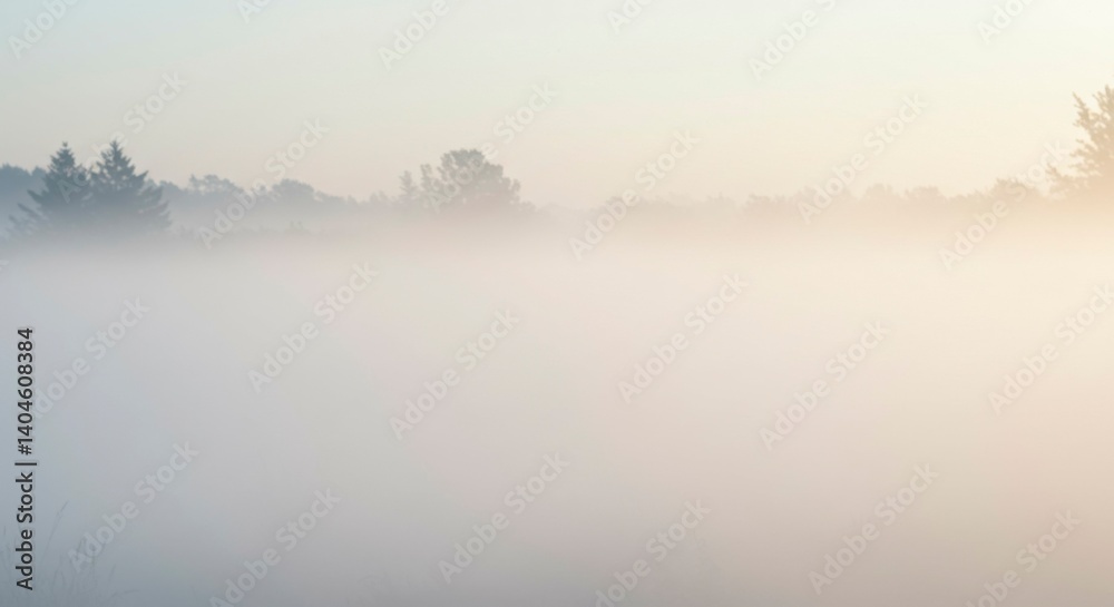 Fototapeta premium Misty morning landscape