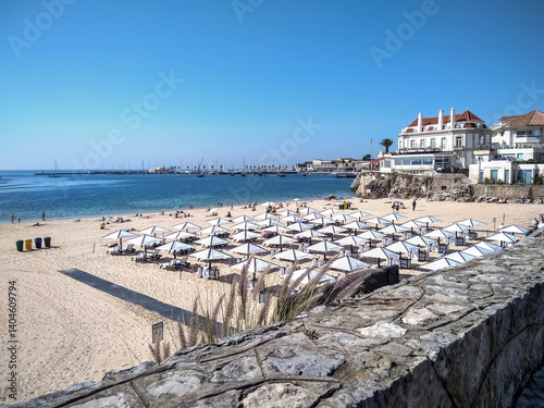  Cascais Portugal - One of the city's beaches on the Atlantic Ocean.