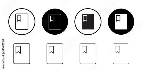 Bookmark icon Flat line symbol