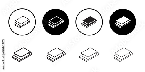 Fake standby icon Flat line symbol
