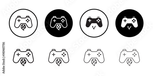 Game booster icon Flat line symbol