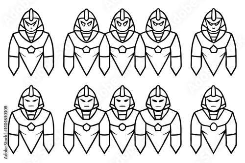  forcelifter prime line art cybernetic armor powered hero