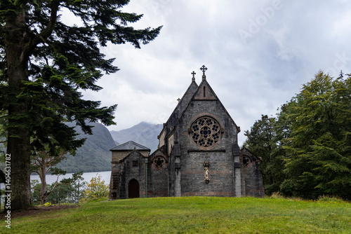 St Mary and St Finnan Church rises above the shores of Loch Shiel, near the Glenfinnan Viaduct. A Gothic gem nestled in the wild landscape of the Scottish Highlands.​ photo