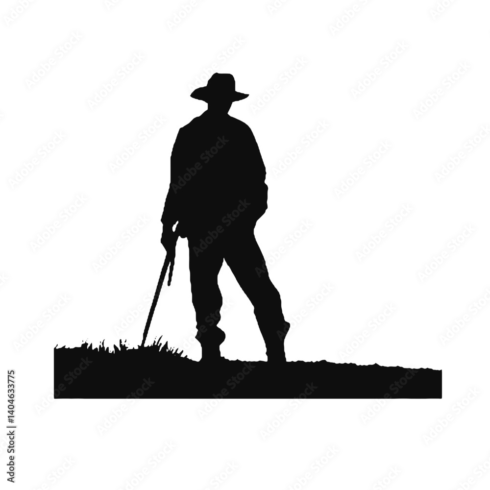 Silhuetas de agricultores Agricultor SVG EPS PNG