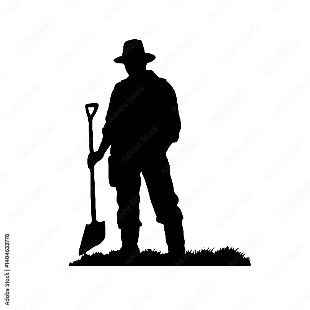 Silhuetas de agricultores Agricultor SVG EPS PNG