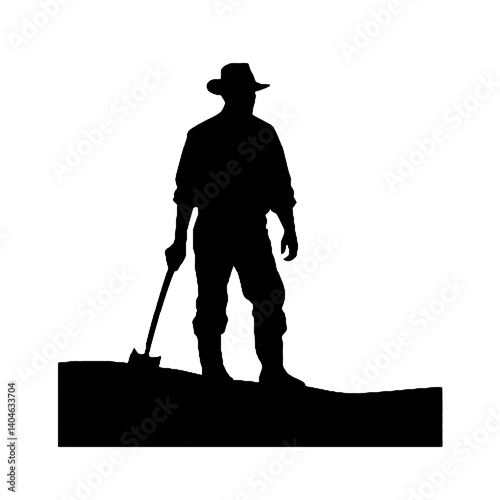 Silhuetas de agricultores Agricultor SVG EPS PNG