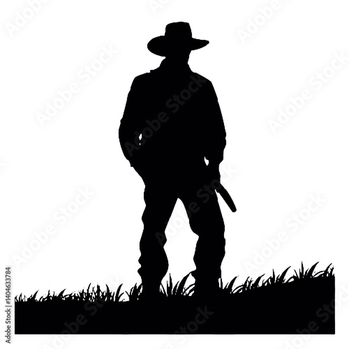 Silhuetas de agricultores Agricultor SVG EPS PNG