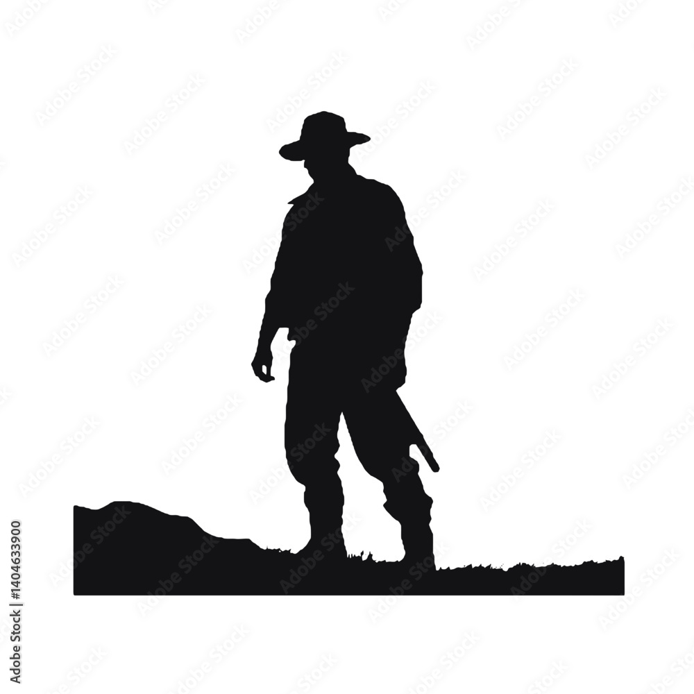 Silhuetas de agricultores Agricultor SVG EPS PNG