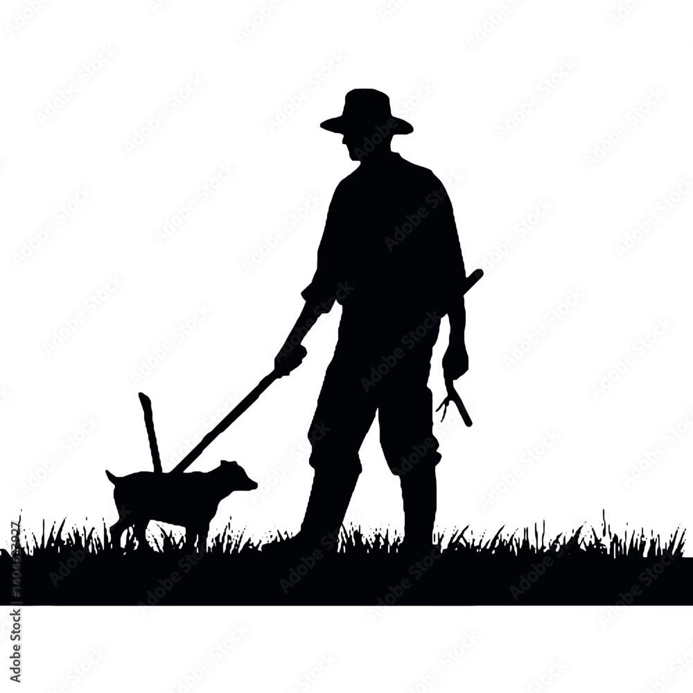Silhuetas de agricultores Agricultor SVG EPS PNG