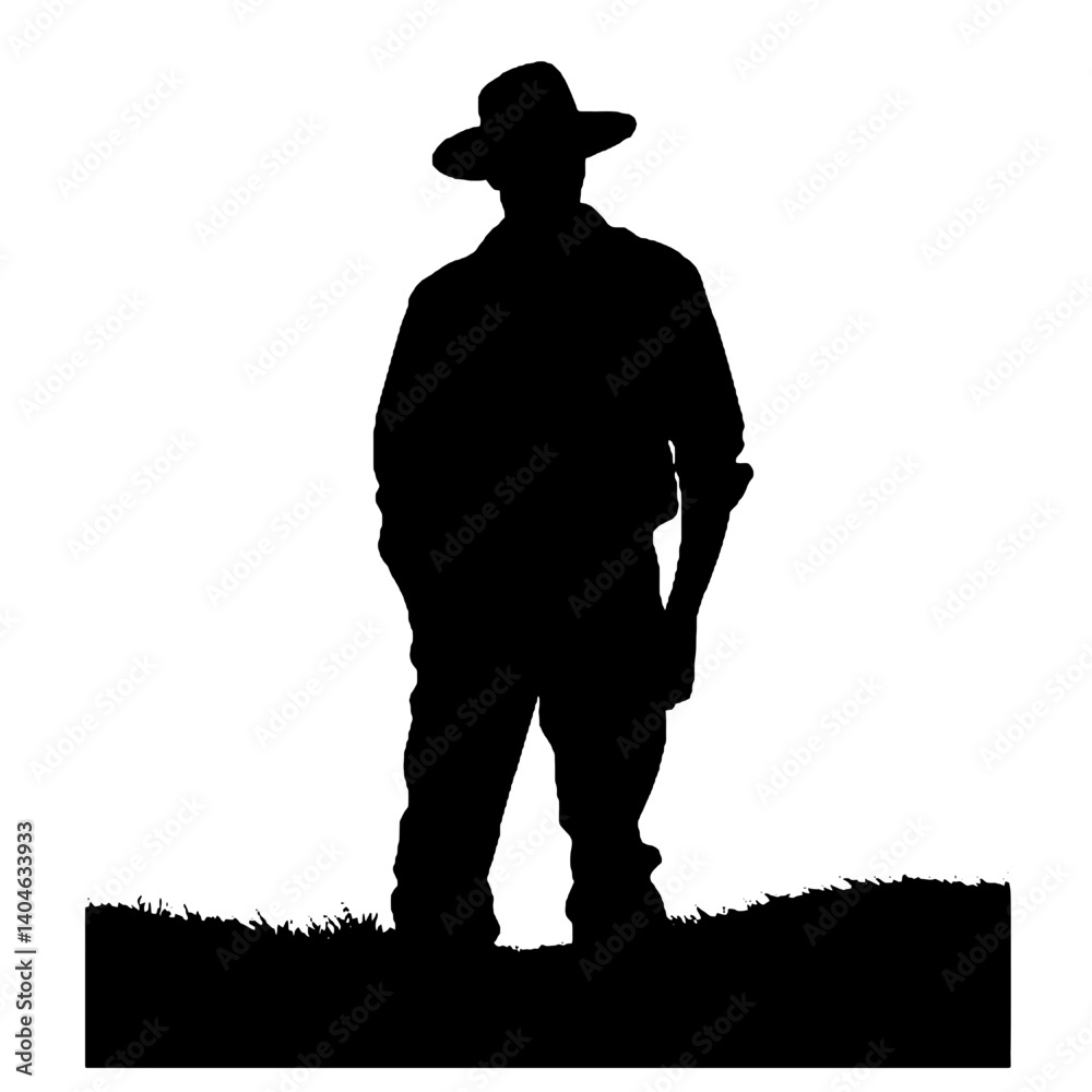Silhuetas de agricultores Agricultor SVG EPS PNG