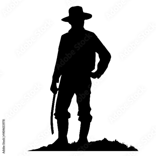 Silhuetas de agricultores Agricultor SVG EPS PNG