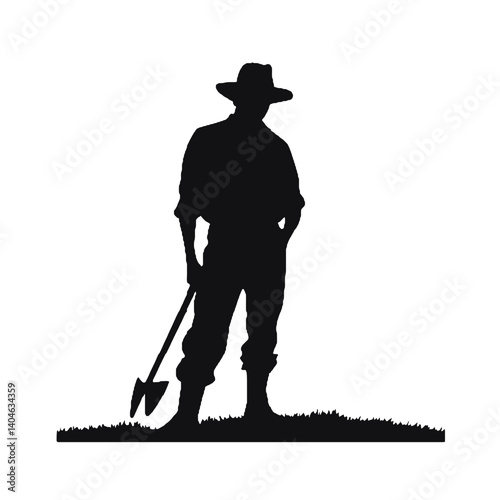 Siluetas de granjeros Granjero SVG EPS PNG