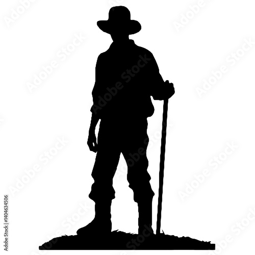 Siluetas de granjeros Granjero SVG EPS PNG