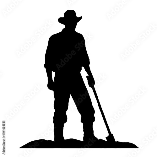 Siluetas de granjeros Granjero SVG EPS PNG