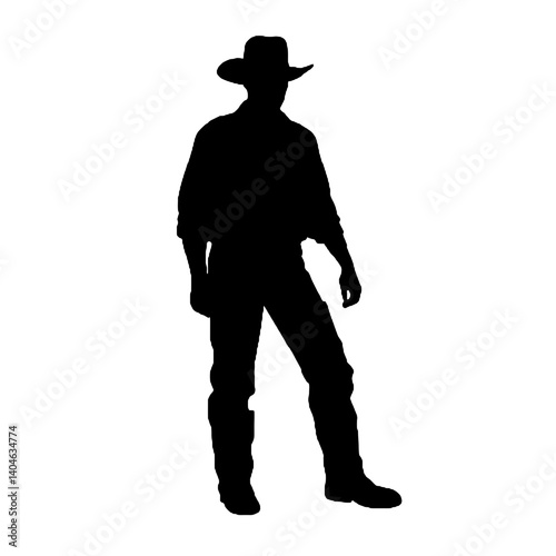 farmer  silhouette
