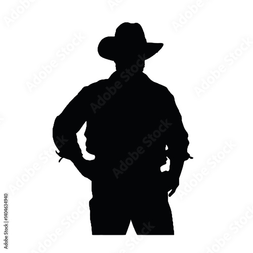 farmer  silhouette