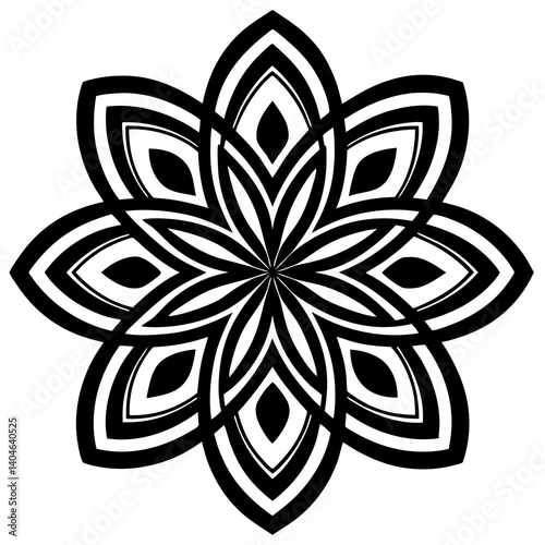 Infinity Mandala Designs with White Background – Printable Digital Art