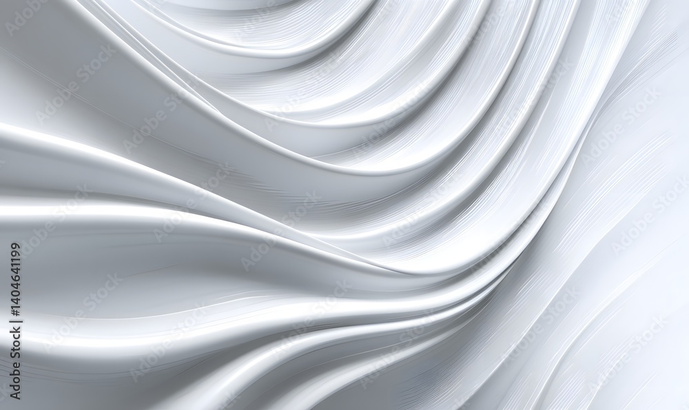 Obraz premium Abstract Draped Fabric, Silver Silk Texture