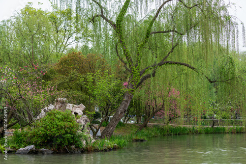 Scenery of the Slender West Lake Scenic Area in Yangzhou City, Jiangsu Province, China