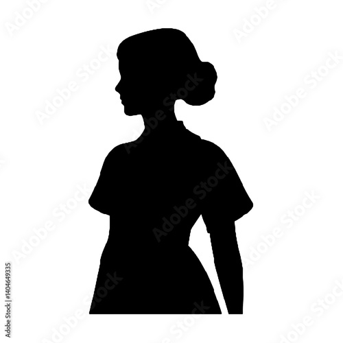 silhouette of a nurse