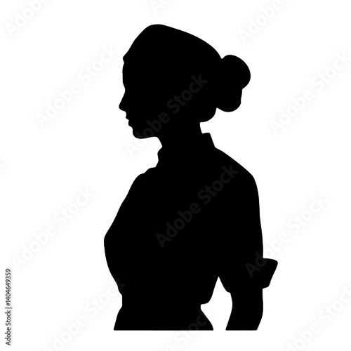 silhouette of a nurse